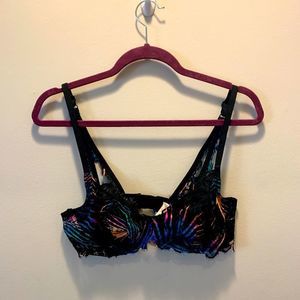 💎💕NWOT PINK by Victorias Secret Zebra Rainbow Stripe Fringe Bra